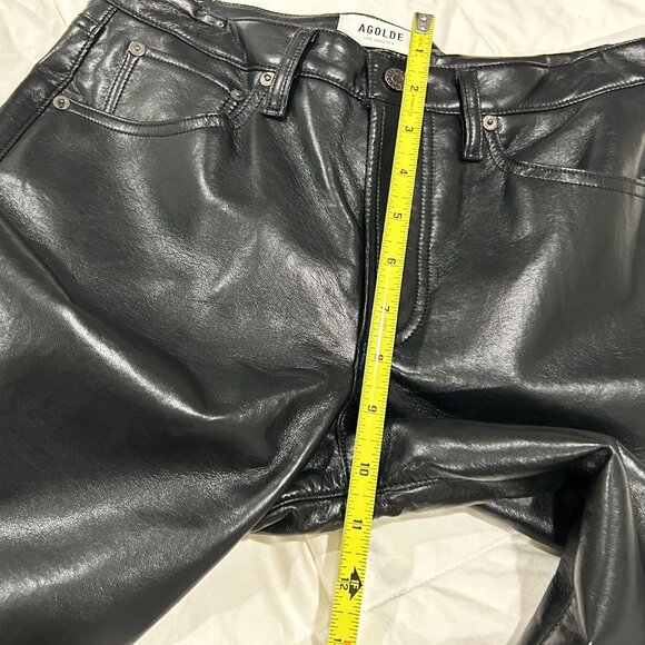 AGOLDE Recycled Leather Lyle Low Rise Slim, 27 - Picture 8 of 11